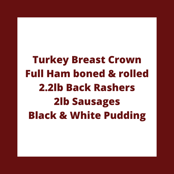 Large Ham Fillet & Turkey Crown (Boneless) Feeds 14 to 16 people (4)